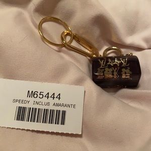 Louis Vuitton Speedy Inclus Amarante key chain